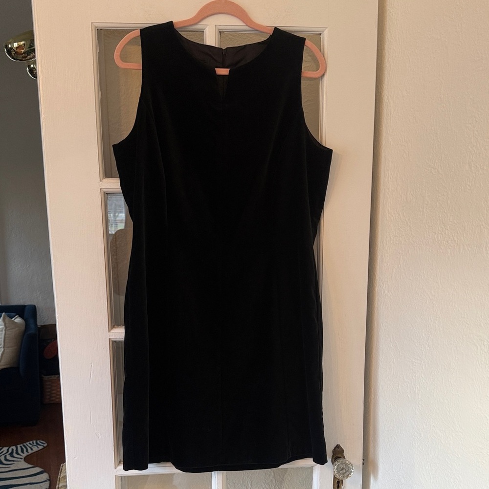 Laura Ashley Black Velvet Dress